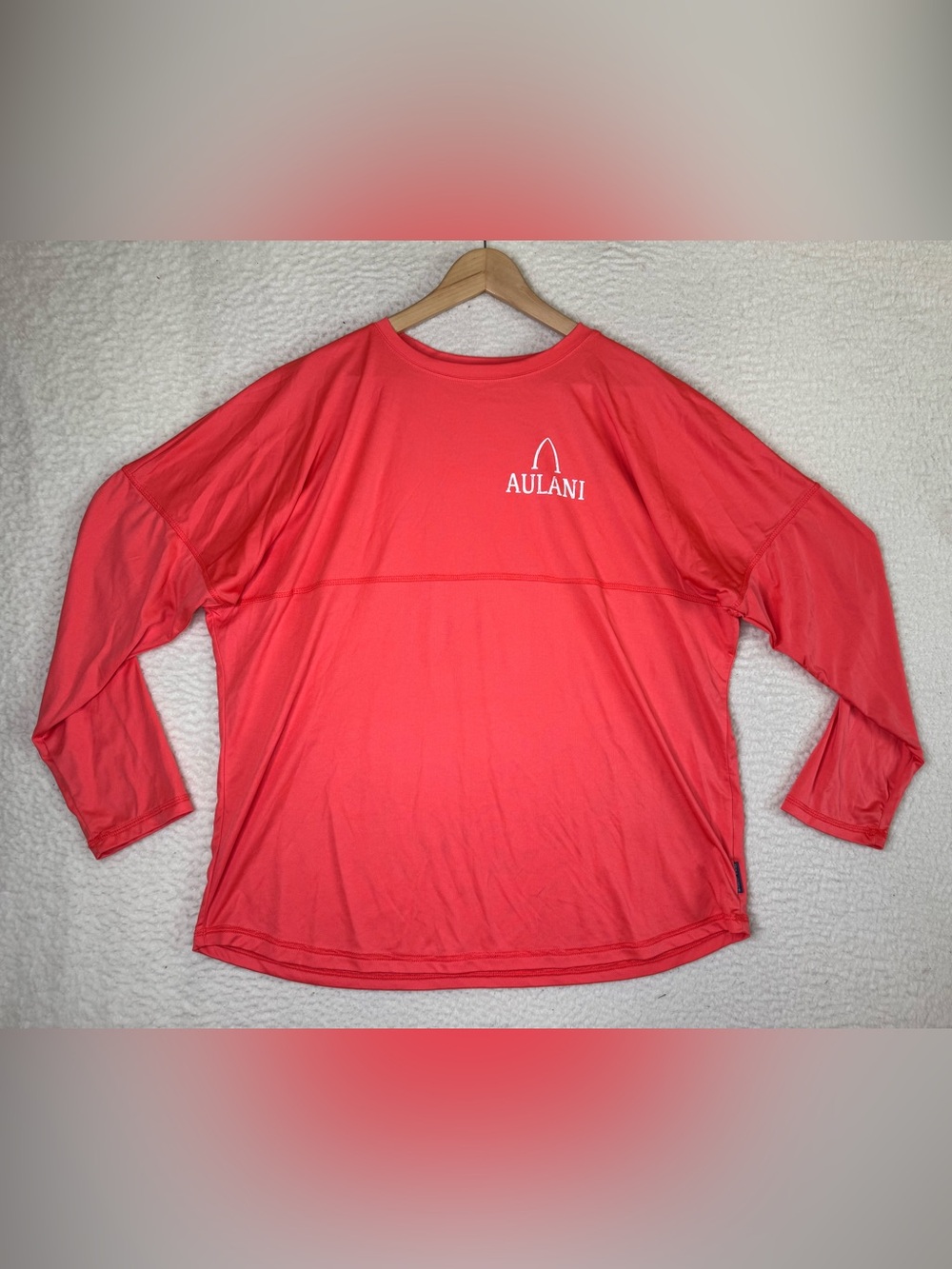 Disney Spirit Jersey Aulani Resort & Spa Long Sleeve Swim Shirt Adult XXL Coral